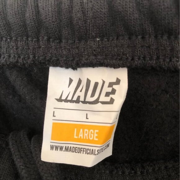 MADE Recess Black Heavyweight Sweatpants with Custom GWS Camp Patch Size Large - Picture 4 of 6